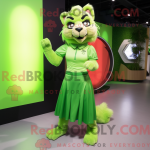 Costume mascotte Puma vert...