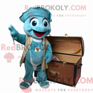 Teal Treasure Chest máscara...