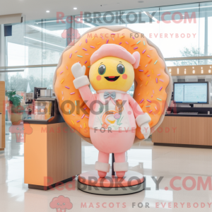 Peach Donut Maskottchen...