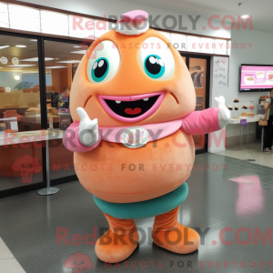 Peach Donut mascot costume...