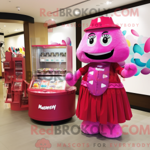 Magenta Candy Box maskot...