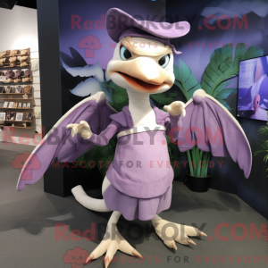 Lavendel Pterodactyl maskot...