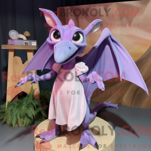 Lavender Pterodactyl mascot...