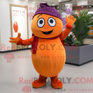 Orange Aubergine maskot...