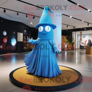 Sky Blue Witch S Hat mascot...