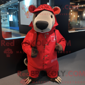 Red Tapir-maskotdraktfigur...