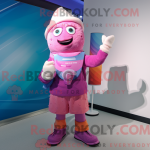 Magenta Ice Cream mascot...