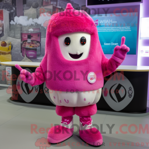 Magenta Ice Cream maskot...