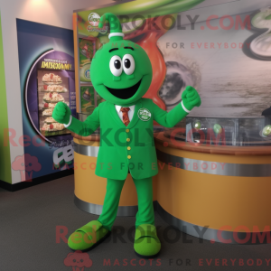 Grønn Pesto Pasta Maskot...