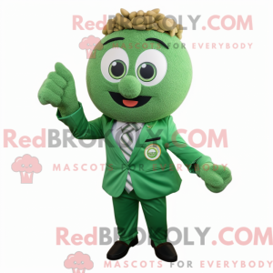 Grønn Pesto Pasta Maskot...