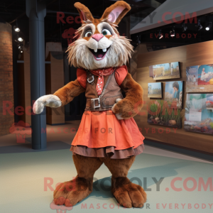 Rust Wild Rabbit mascot...
