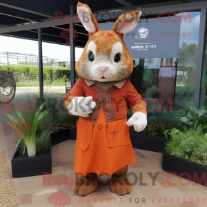 Rust Wild Rabbit mascot...