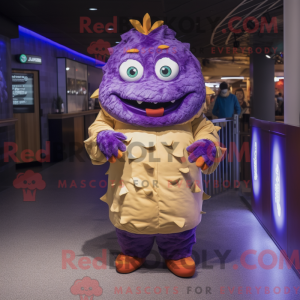 Personaggio mascotte viola...