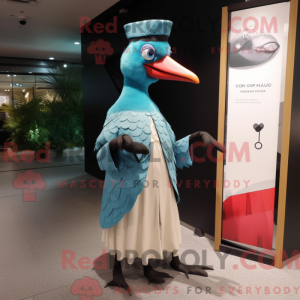 Cyan Woodpecker Maskottchen...