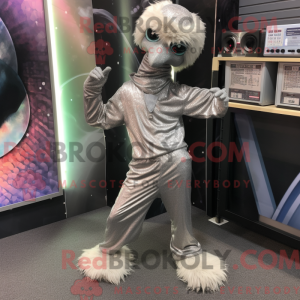 Sølv Emu-maskotdraktfigur...