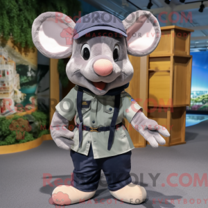 Navy Mouse mascot costume...