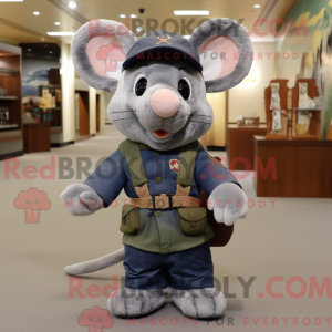 Navy Mouse maskot kostume...