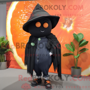 Sort grapefrugt maskot...