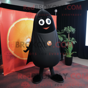 Sort grapefrugt maskot...