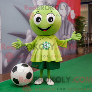 Olive Soccer Goal mascot...