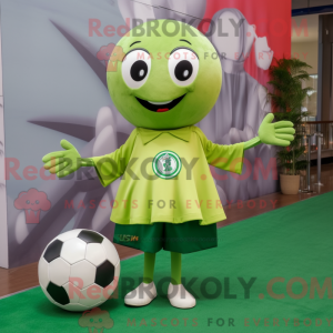 Olive Soccer Goal maskot...