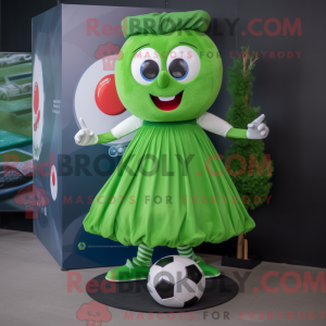 Olive Soccer Goal mascot...