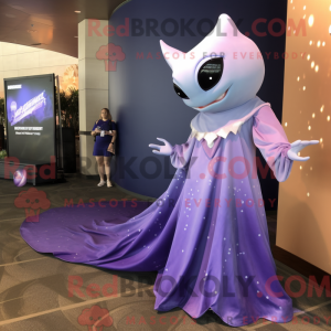 Lavender Manta Ray mascot...