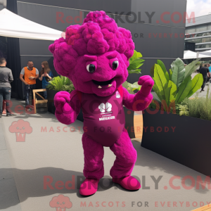 Magenta Cauliflower mascot...