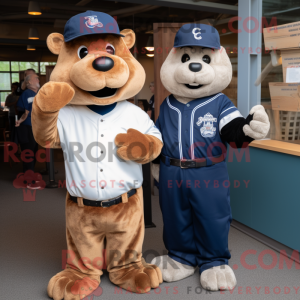 Navy Beaver mascot costume...