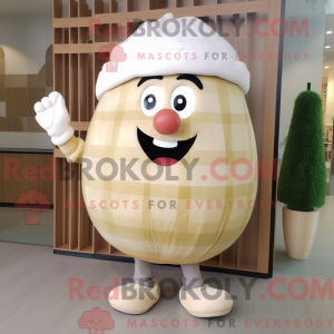 Cream Melon mascot costume...