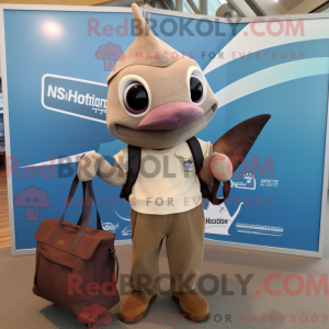 Brown Swordfish mascot...