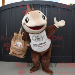 Brown Swordfish mascot...