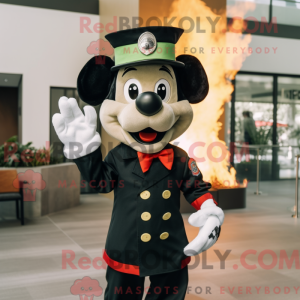 Olive Fire Fighter mascot...