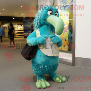 Teal Kiwi Maskottchen...