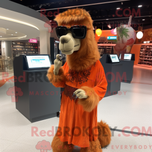 Rust Camel mascot costume...