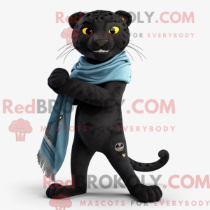 Black Jaguar mascot costume...