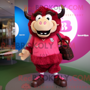 Magenta Buffalo mascot...