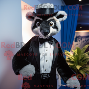 Navy Lemur mascot costume...