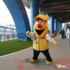 Gold Baa mascot costume...