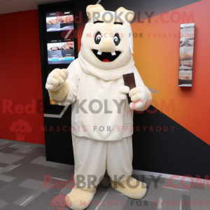 White Chocolate Bar mascot...