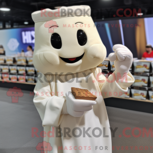 White Chocolate Bar mascot...