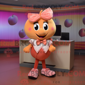 Peach Computer Maskottchen...
