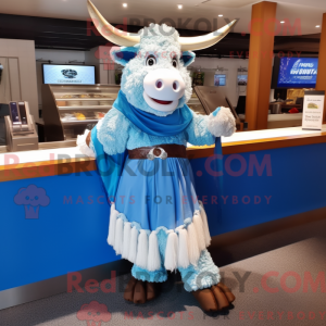 Blue Beef Stroganoff mascot...