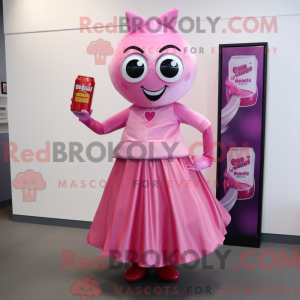 Pink Soda Can mascot...