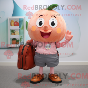 Peach Tuna mascot costume...
