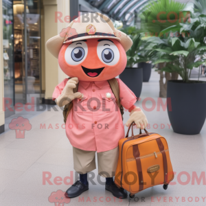 Peach Tuna mascot costume...