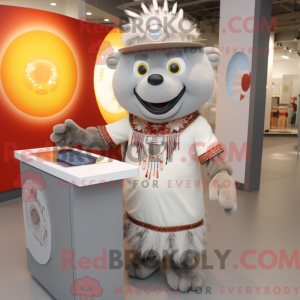 Gray Chief mascot costume...