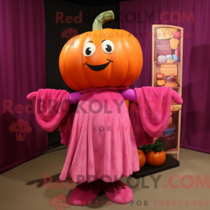 Magenta Pumpkin mascot...