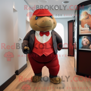 Red Glyptodon mascot...