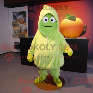 Lime Green Apricot mascot...